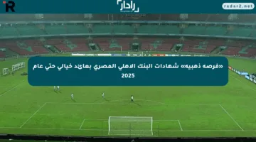 «فرصة ذهبية» شهادات البنك الأهلي المصري بعائد خيالي حتى عام 2025
